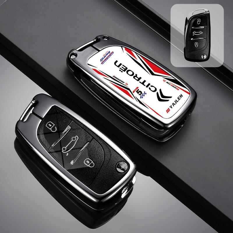 

Zinc Alloy Leather Car Key Case Cover For Citroen C1 C2 C3 C4 C5 C6 C4L Berlingo Picasso Jumpy Nemo VTS Xsara Aircross Sega C5X