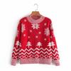 Women's Faux Mink Velvet Snowflake & Tree Sweater - 2021 Autumn/Winter European & American Style, Round Neck Pullover.