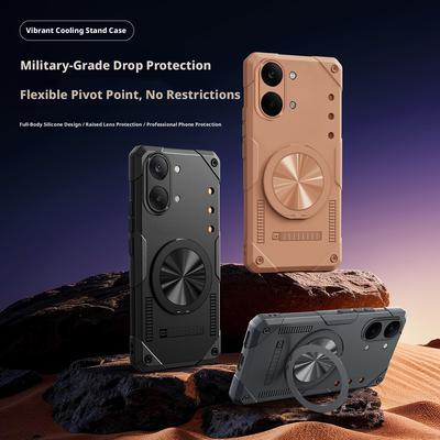 For Redmi Poco X8 Pro& Poco X8 Pro Max Case 360° Rotatable Stand Built-in Airbag Military-Grade Drop-proof Rigid Cover