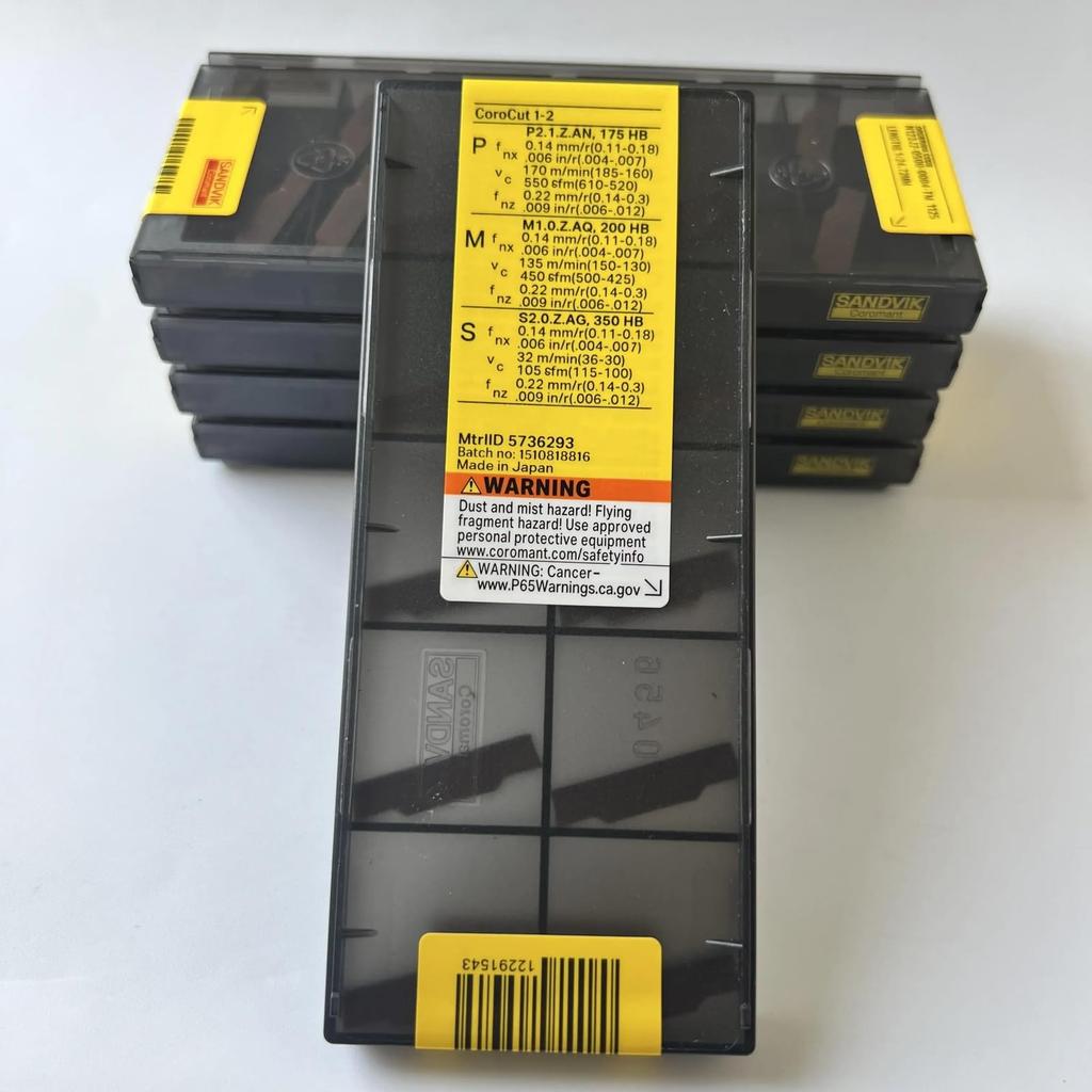 Original Sandvik / N123J2-0500-0004-TM 1125 /CNC CARBIDE tool blade 10 Pcs