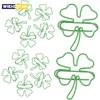 50 ks Roztomilé INS Zelené Sponky ve tvaru čtyřlístku Krásná Dívka Dekorace do Scrapbooku Klip na Pořadač Kancelářské Potřeby pro Svazování Dokumentů a Účtů
