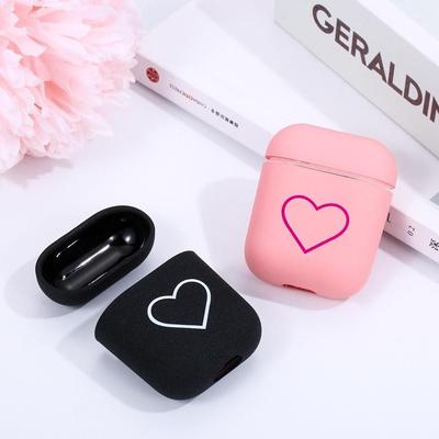 Liebesherz AirPods Hülle Harte PC Kopfhörerhülle Süßes Design Schutzhülle Ladeschutz