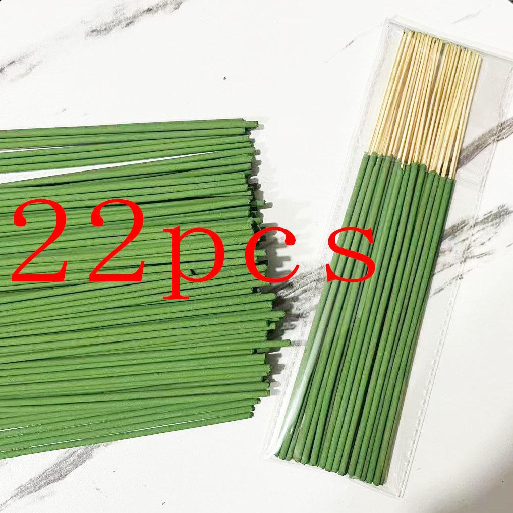Lemongrass Citronella Bamboo Incense - 22cm Mosquito Repellent for Outdoor Camping