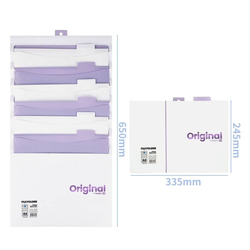 Six-grid Hanging Folder Multi-layer Insert Folders New Storage Folder  Student Office Supplies