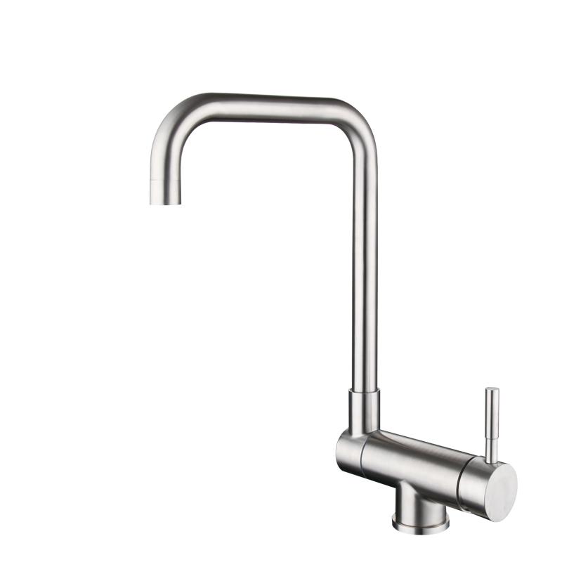 

304 Stainless Steel Kitchen Sink Faucet Collapsible Rotating Basin Faucet Deck Mounted Cold And Hot Water sink Tap Nickel/Black