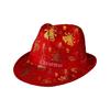 Cappello a Cilindro con Motivo di Paillettes per Festival di Natale Celebrazione Festiva Cappello Travestimento di Natale Accessori per Costumi Cappello Panama