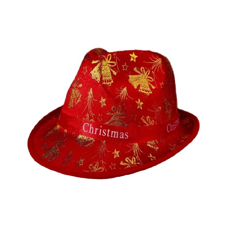 Cappello a Cilindro con Motivo di Paillettes per Festival di Natale Celebrazione Festiva Cappello Travestimento di Natale Accessori per Costumi Cappello Panama
