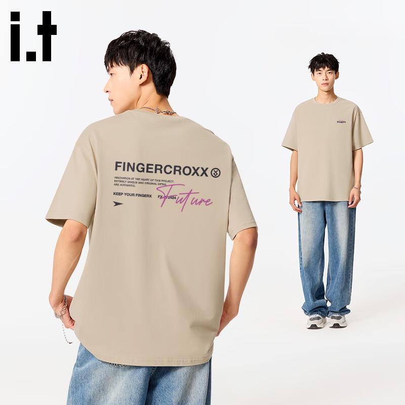 Fingercroxx IT Men's Loose Fit Cotton Short Sleeve T-Shirt