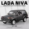 1/32 Scale Lada NIVA Jeeps Diecast Car Model Toy, Pull Back Toy Vehicle with Sound and Light for Kids Toddler Boys Girls Gift Collection
