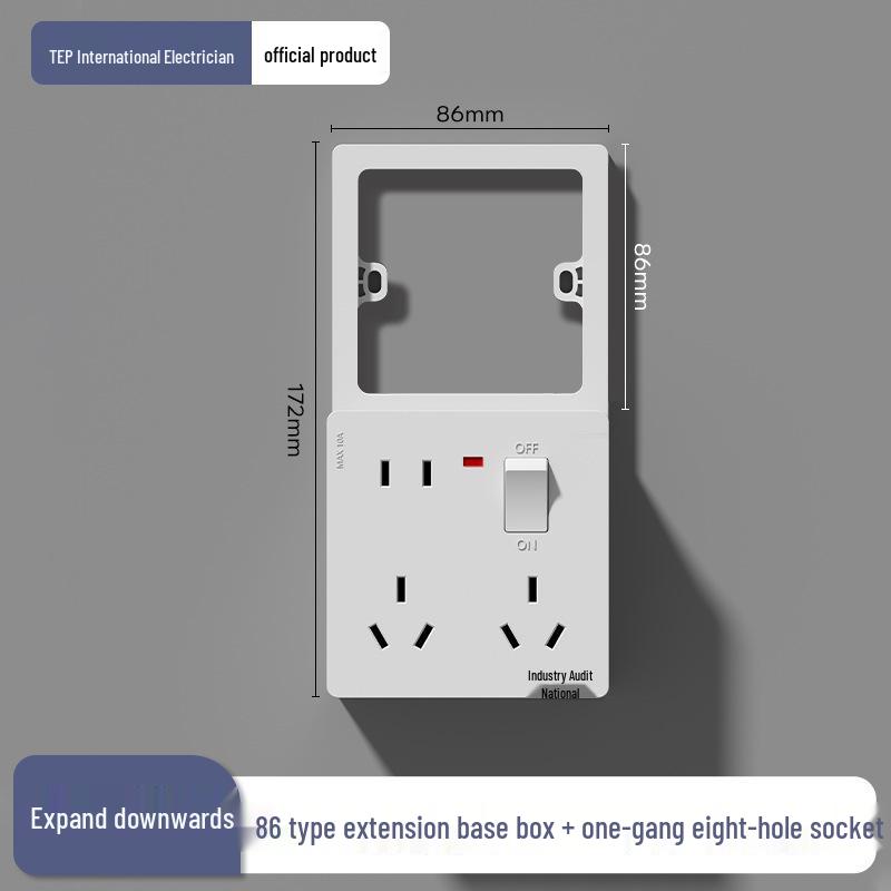 Ultra-thin Multi-functional Power Strip: No Wiring, One-to-Many Expansion, In-situ Replacement, Expandable Converter.