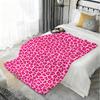 Pinkleopard Throw Lightweight 240G Flannel Blanket Soft Skin-Friendly For Summer Cooling