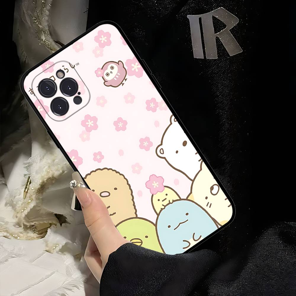 Cartoon S-sumikko Gurashi Phone Case For Iphone 17 16 15 16e 14 13 12 11 Pro Max Plus Case Cover Coque