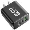 65W GaN USB C Charger Type C Fast Charge Charger Power Adapter for IPhone Samsung Xiaomi Huawei QC3.0 EU/US/KR Plug Wall Charger
