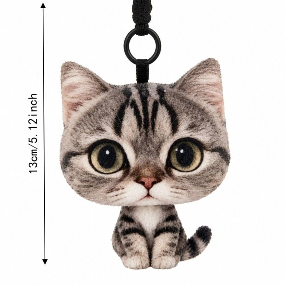 Lovely Cat Doll Cat Plush Doll Keychain Plush Car Key Ring New Doll Bag Pendant Gifts