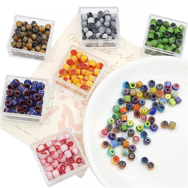 10 Pack Resin Pumpkin Beads Colorful Beads Handmade Craft Beads for Creative Hand Strands and Necklace Accessories