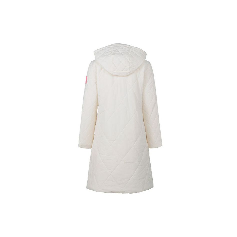 Armani Exchange FW22 Solid Color Quilted Detachable Hood Mid-Length Cotton Coat Women coats 6LYK04-YNVUZ-1130