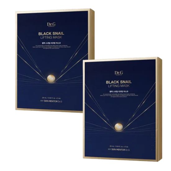 

Dr.G Black Snail Lifting Mask 5 Sheets × 2 Packs 2 Packs