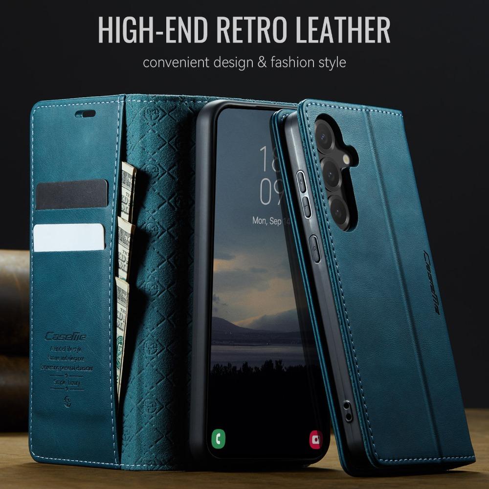 RFID Leather Wallet Case for Samsung Galaxy S25 Ultra 5G Luxury Cover Phone Samsung S24 FE S23 S22 S21 S20 Plus S 25 Edge Funda