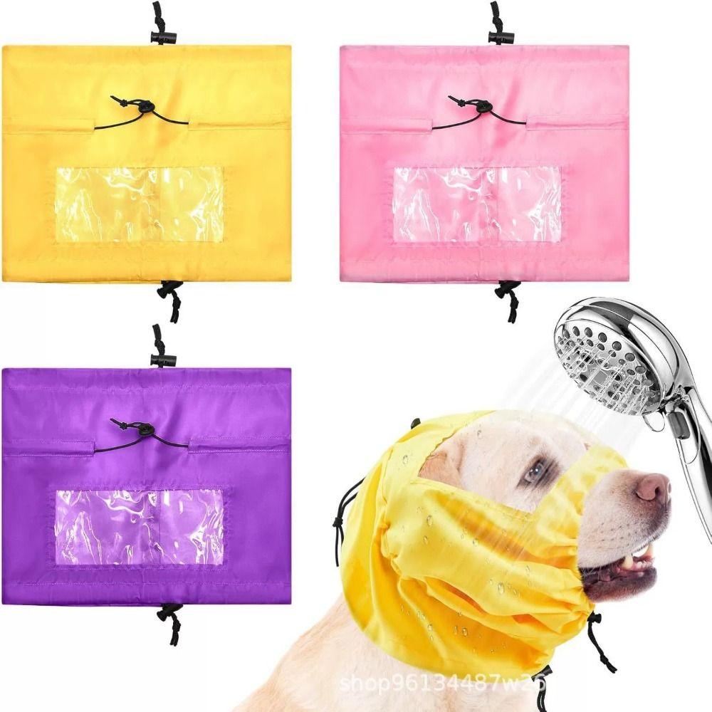 Adjustable Buckle Pet Ear Water-proof Head Cover Pet Waterproof Head Cover Prevent Water Into Ears