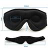 Stereo Wireless 3D Eye Mask Super Soft Bluetooth 5.0 Fleece Headband with Built-in HD Speaker Music Play Sleeping Headphones