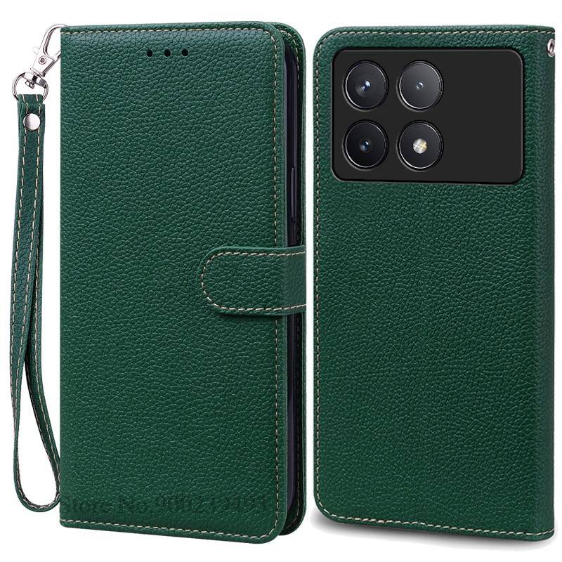 Pouzdro F6 Pro pro POCO F6 Pro Pouzdro Silikonová peněženka Kožené vyklápěcí pouzdro pro Xiaomi Poco F6 Pro 5G Pouzdro Knižní obal Fundas