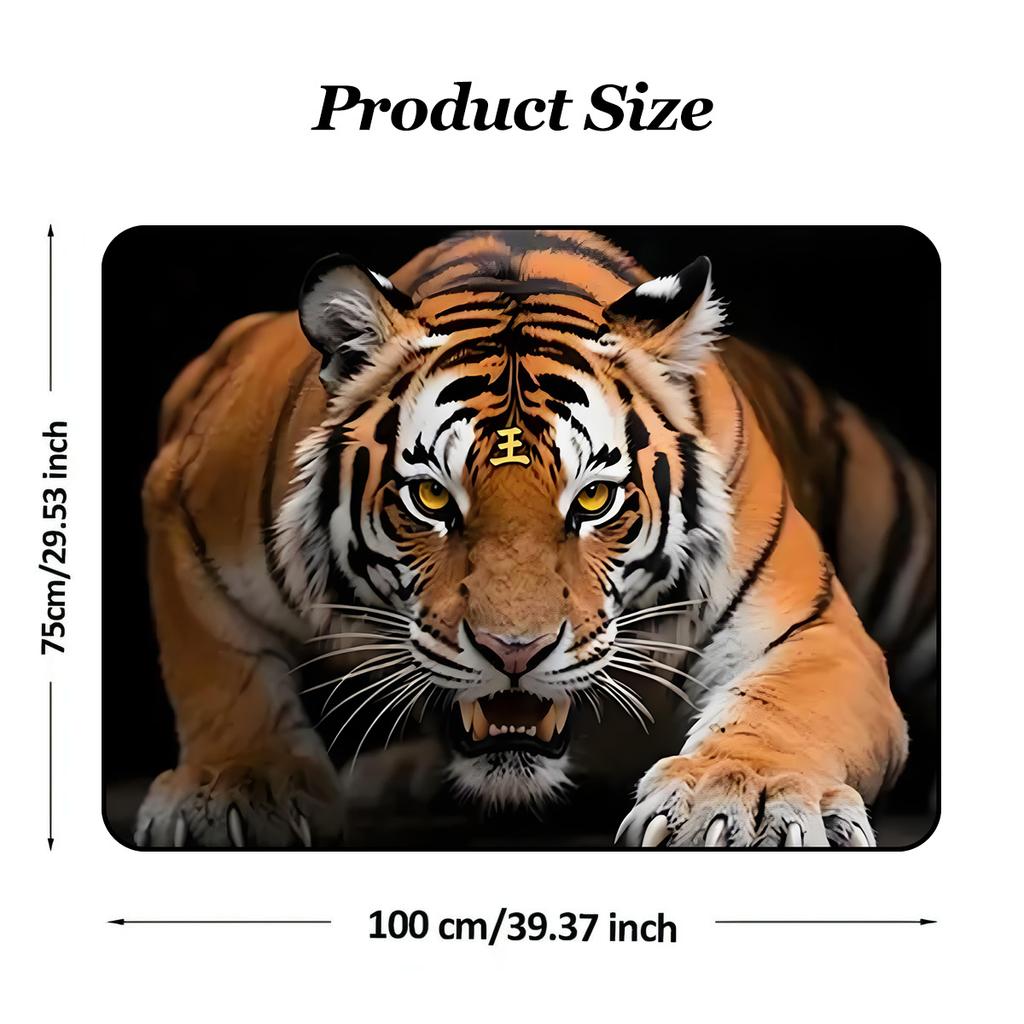 1 Pezzo Tappetino per Bagagliaio Auto con Stampa Tigre Antiscivolo Resistente Fodera per Carico per SUV Berlina Camion Protegge da Animali Domestici Copertura Protettiva