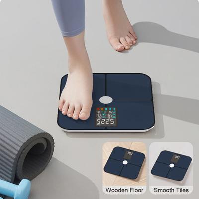 Báscula de grasa corporal con pantalla digital y seguimiento de composición corporal completa, báscula inteligente, báscula electrónica duradera para mujeres y hombres