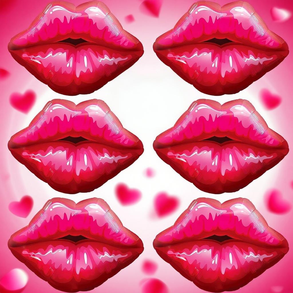 Flammenrote Lippen Aluminiumfolien-Ballon Rote Große Rote Lippen für Geständnis Valentinstag Romantische Nacht Hochzeit