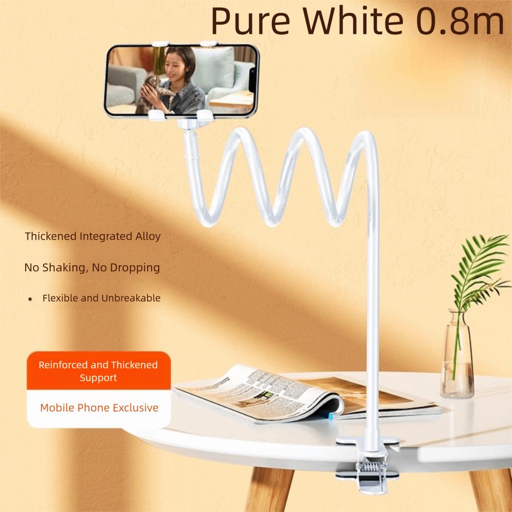 

Домашний Настольный Кронштейн для Кровати Держатель для Мобильного Телефона Складная Гибкая Ленивая Подставка Зажим для Мобильного Телефона style 1 white