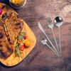 6 Sets Stainless Steel Dinnerware Steak Western Food Flatware Forks Spoons Cutters Reusable Utensil Set for Family Dinners Party