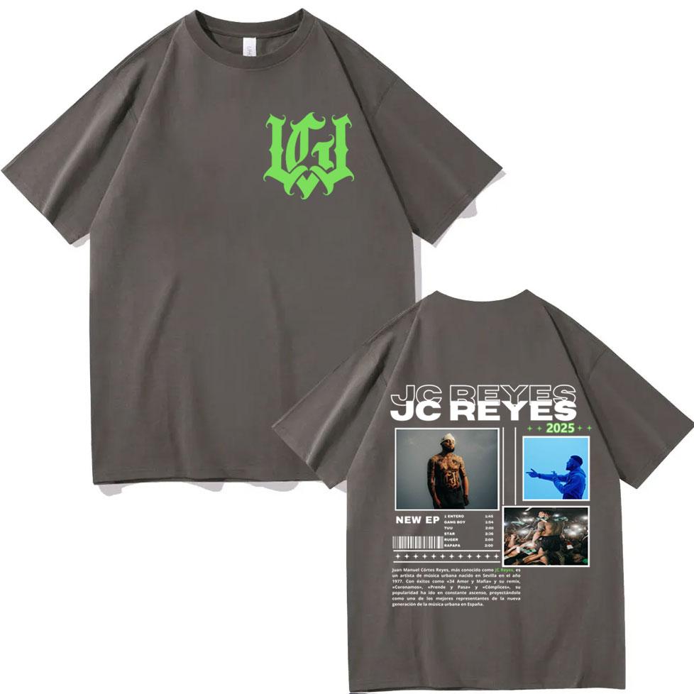 Rapper Jc Reyes Tour 2025 Merch T Shirt Unisex Unisex Harajuku Hip Hop Pop Music Tshirt Summer Fashion Casual Short Sleeve Tshirts