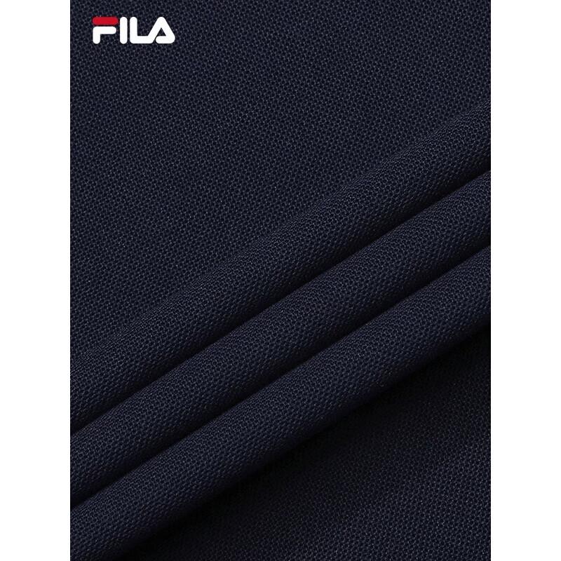 Fila Women's Knit Faux Two-Piece Short Sleeve Polo Shirt