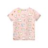 Kids Animal Print Crew Neck Short Sleeve Casual Loose Fit T Shirt Top for Children Boys Girls Summer Wear