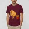 Funny Potato Farting Frenc TShirts Unisex Vintage Pure Cotton Tee Shirt O Neck Short Sleeve T Shirt Graphic Tops