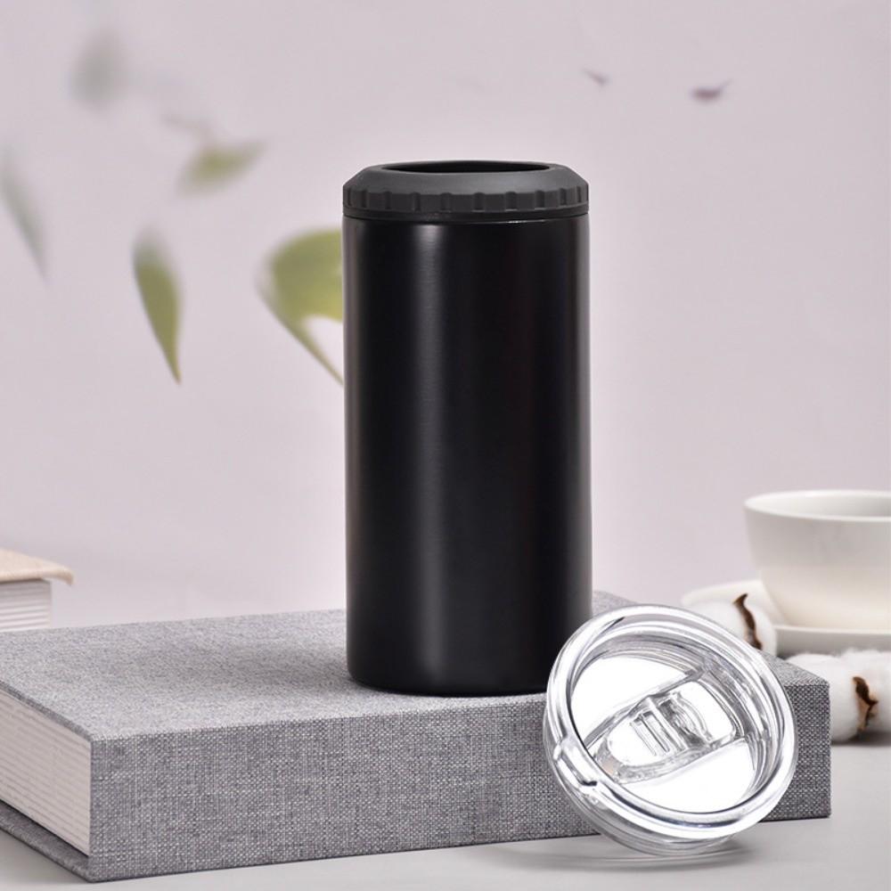 304 Stainless Steel Cola Beer Can Insulated Lids 16Oz Insulation Or Cooling Can Cooler High-Capacity Dual Layer Vacuum Cup