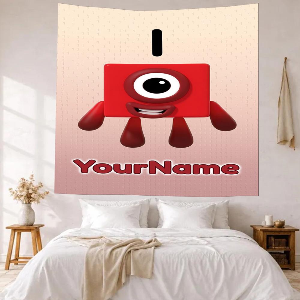 Numberblocks Personalizzato Con Il Tuo Nome Decorazione Murale Arazzo Artistico Per Memoriale Di Animali Domestici Compleanno Matrimonio Sfondo Festa Regalo Di Famiglia