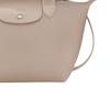 New LONGCHAMP Le Pliage City Coated Canvas With Leather Trim Shoulder Bag, Crossbody Bag, Handbag Small Women's Beige 1512HYQ414