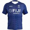 2026 New Fiji Rugby Large Size Jersey Men's Summer Breathable Quick Dry Outdoor 3D Printed Casual Fitness T-shirt FamilyMatching
