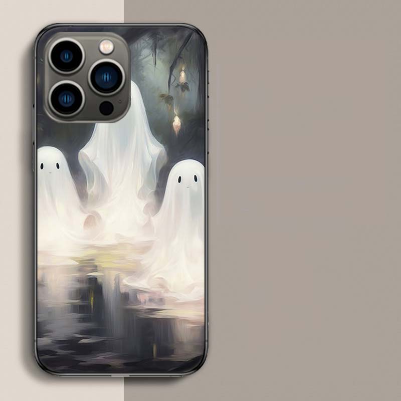 Süße Halloween-Geist Handyhülle Für Iphone 17 Air 15 Pro 14 Plus 16 Pro Max 12 13 Mini 11 16E X XS Hülle Süße Fundas