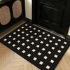 Entry Door Floor Mat Light Luxury Geometric Porch Scraping Mud Rubbing Soil Easy To Take Care Of Foot Pad Door Wear-Resistant Non-Slip Silk Ring Floor