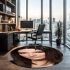 Laura Pausini Printed Round Rug Carpet Chair Rug Area Rug Entryway Doormats,for Office Chair Living Room Bedroom Kitchen Room.