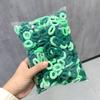 500 Stück/Set Kinder Einfarbig Gitter Welle Elastische Haarbänder Baby Mädchen Scrunchie Gummibänder Kind Süß Niedlich Haaraccessoires