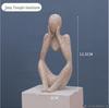 Set of 3 Modern Minimalist Miniature Ornaments for Home and Study Decor