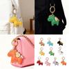 Adorable Cartoon Horse Keychain Leather Symbolizing Wealth Animal Pendant Keyring for Daily Use and Gift Occasions