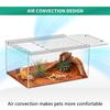 Reptile Terrarium Kit, 30*18*15 Cm, Reptile Breeding Box, Magnetic Acrylic Case, for Tarantulas, Hermit Crabs, Jumping Spiders, Iguanas, Leopard Gecko