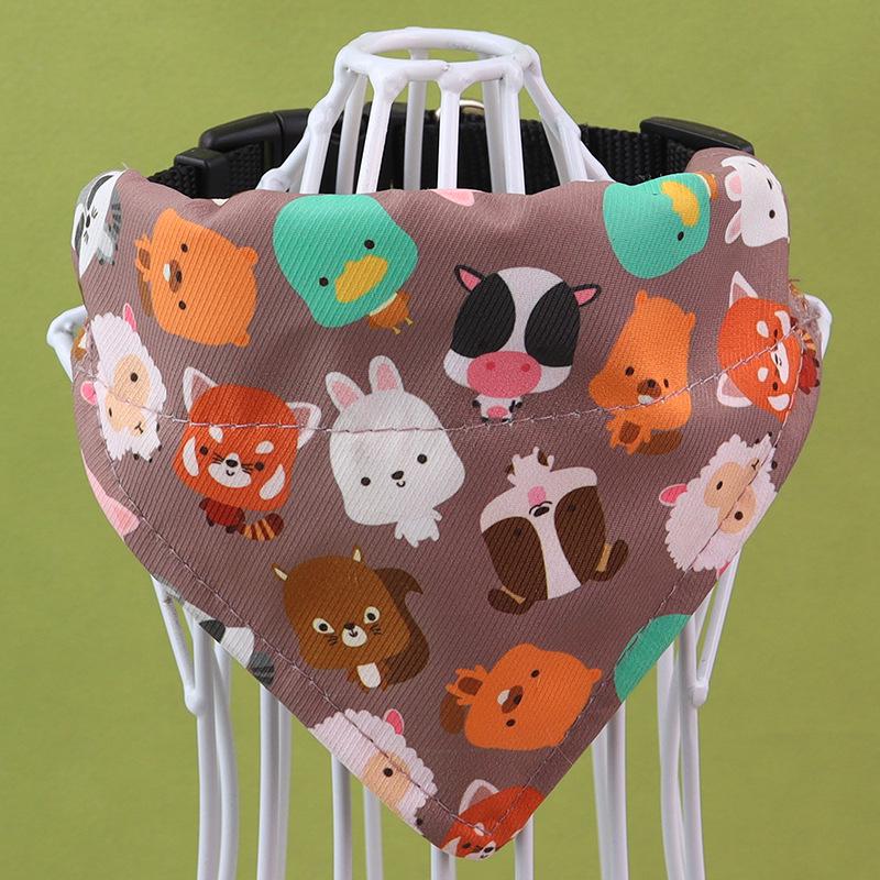 Adjustable Cartoon Pet Bib Scarf for Small & Medium Cats and Dogs