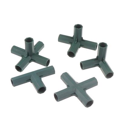 16Mm Pvc Fitting Stable Support Heavy Duty Greenhouse Frame Building Connector
