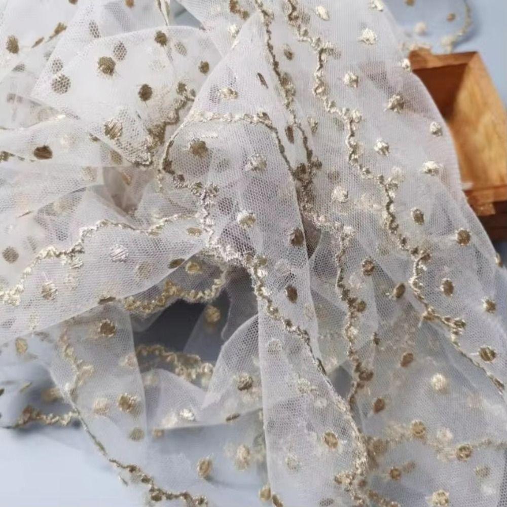 20 Yards 6.5cm Width Embroidered Lace Fabric Minimalist Lace Trim  DIY Craft Handmade Materials