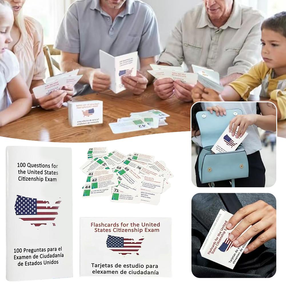 Flashcards For The US Citizenship Lightweight Portable For Test Preparing China Mainland