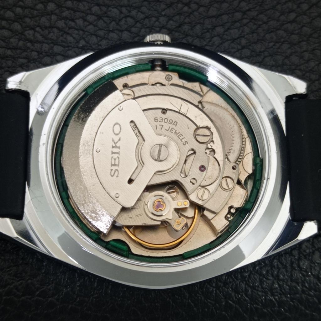 JAPAN VINTAGE REFURBISHED SEIKO 5 AUTOMATIC 6309A MENS WHITE WATCH a442589-1